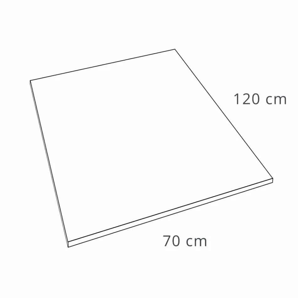 Moderne design brusebad 120x70 i fløjleffektharpiks - Estimo Viadurini