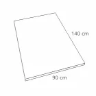 Moderne brusebad i hvid harpiks skifereffekt finish 140x90 - Sommo Viadurini