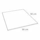 Moderne firkantet brusebad 90x90 i hvid harpiks skifereffekt - Sommo Viadurini