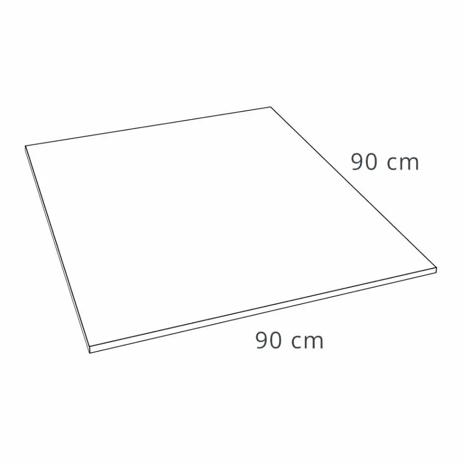 Firkantet brusebad 90x90 betoneffekt med stålrist - Cupio Viadurini