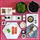 Sekskantet serveringsplade i hvid Carrara-marmor eller sort marquinia - Ludivine Viadurini