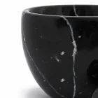 Lille morter med stød i hvid Carrara-marmor fremstillet i Italien - Mirel Viadurini