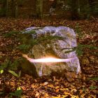 Stone belysning med lyd diffuser Fior di Pesco Carnico Sound Viadurini