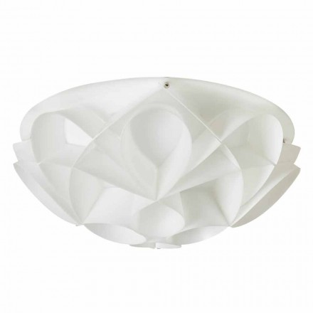 2 loftslamper farve perle hvid moderne design, diam.43cm, Lena Viadurini