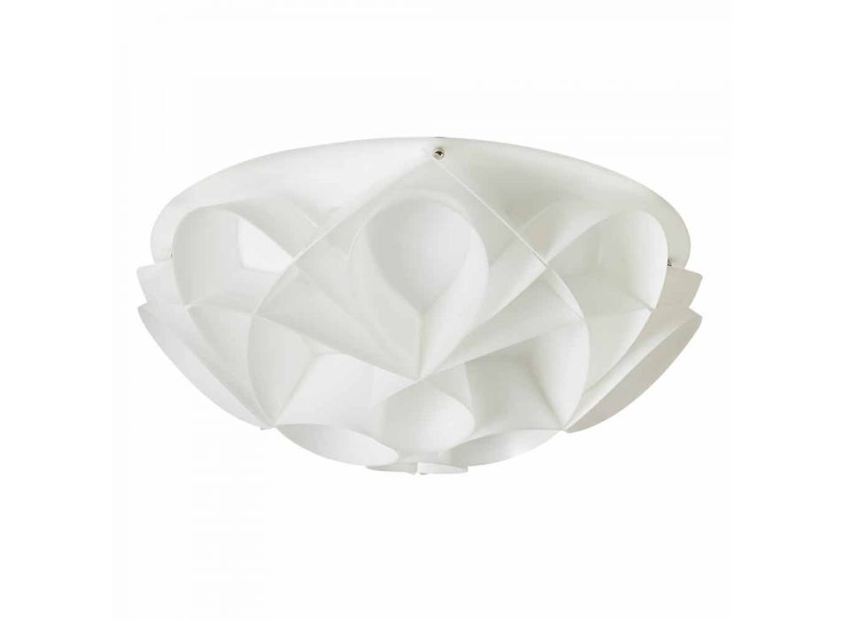 3 loftslamper foretaget i Italien hvid perle, diameter 51 cm, Lena Viadurini