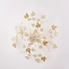 Loftlampe i metal og krystal med 6 lyskilder til sofistikeret stil i interiører – Orchidea Viadurini