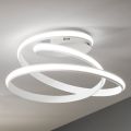 Moderne Design Hvidmalet Metal LED Loftslampe - Rivolta
