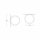 Slide Globo (Wall) sfære loft lys lavet af polyethylen lavet i Italien Viadurini