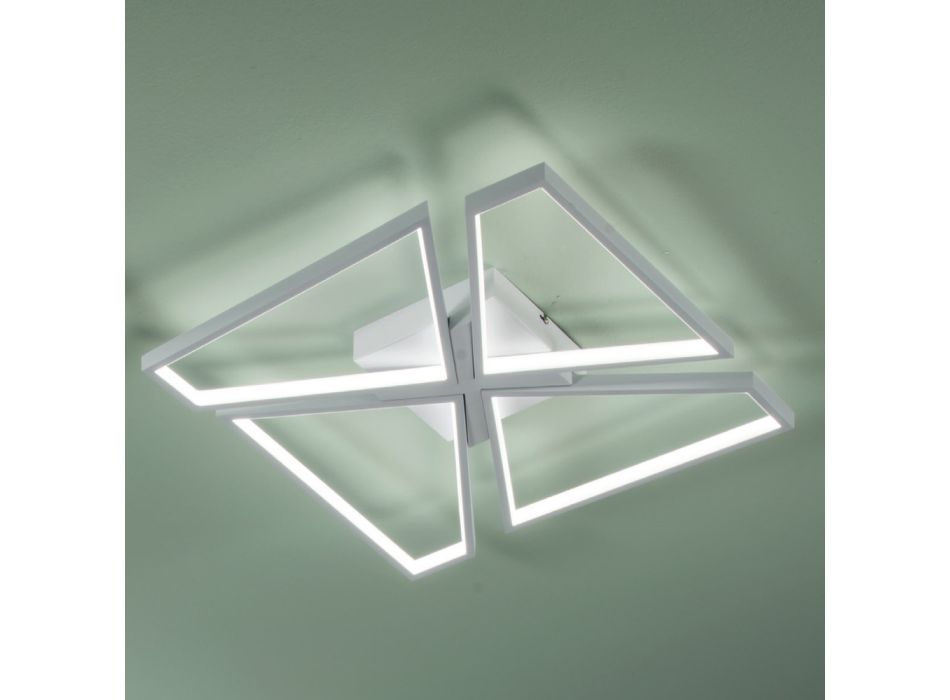 Dæmpbar LED Væglampe med Polymer Diffuser - Squadra Viadurini