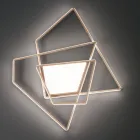 Dæmpbar LED-væglampe i guld eller sølvmetal - Galactic Viadurini