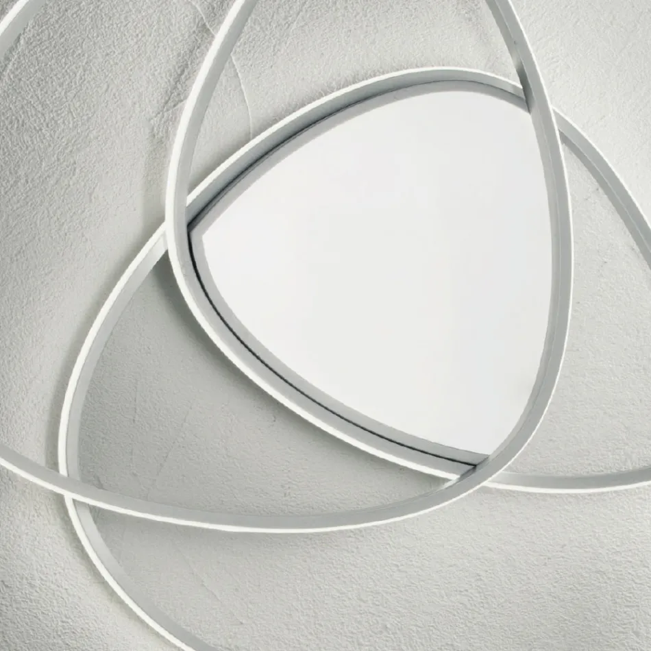 Loftslampe LED væglampe i guld eller sølv finish Metal - Rosella Viadurini