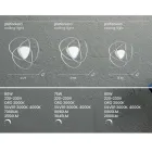 Loftslampe LED væglampe i guld eller sølv finish Metal - Rosella Viadurini