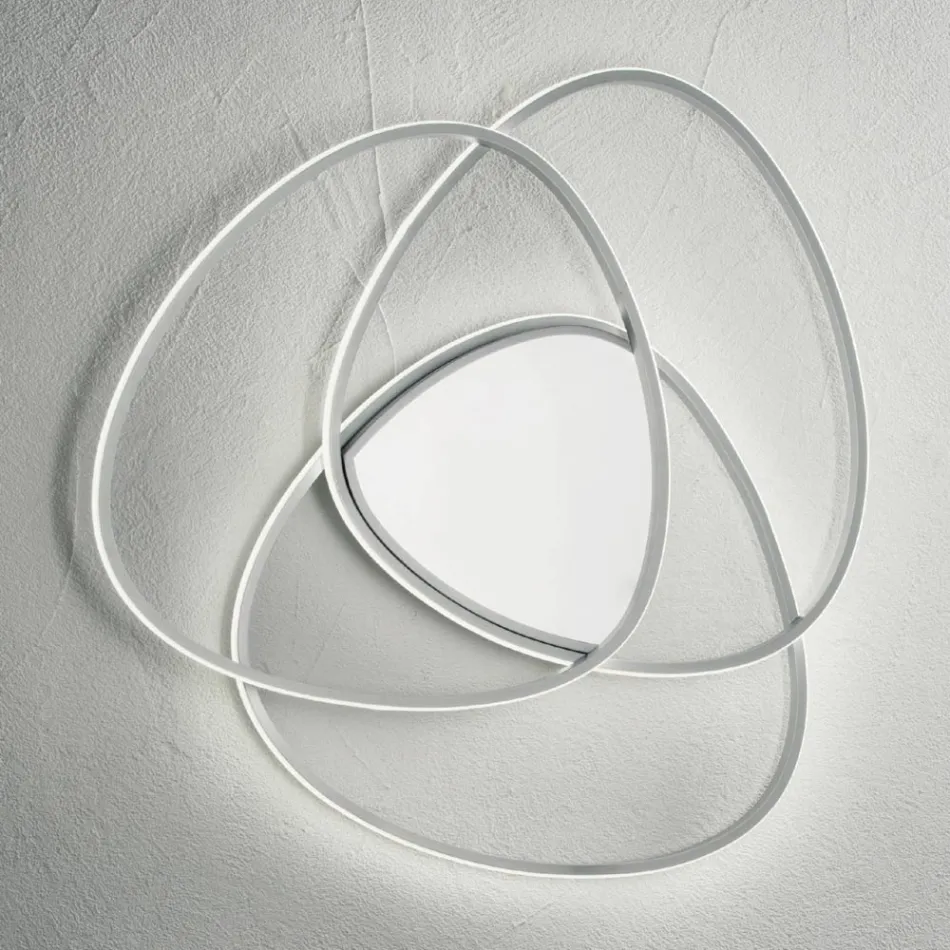 Loftslampe LED væglampe i guld eller sølv finish Metal - Rosella Viadurini