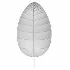 Væglampe i metal og hvidt lycra design i 3 dimensioner - løv Viadurini