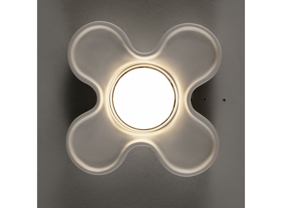 Artisan loftslampe i keramik og aluminium fremstillet i Italien - Toscot Clover Viadurini