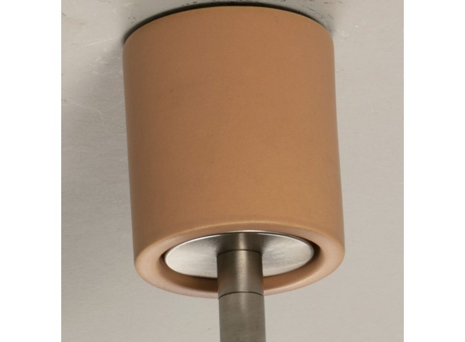 Artisan Loftslampe i Keramik og Metal Fremstillet i Italien - Toscot Match Viadurini