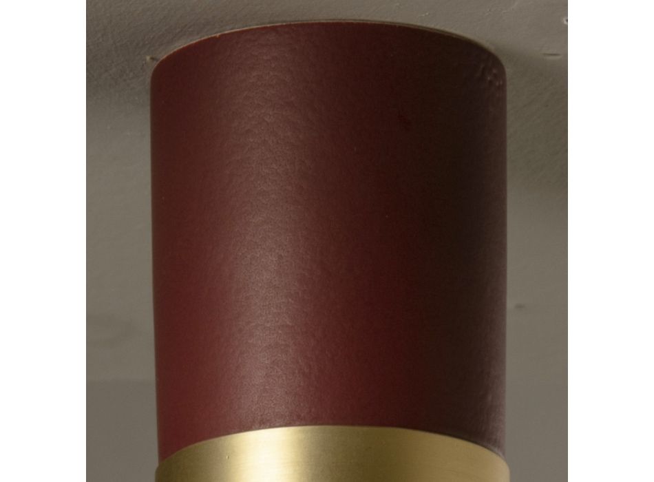 Artisan Loftslampe i Keramik og Messing Fremstillet i Italien - Toscot Match Viadurini