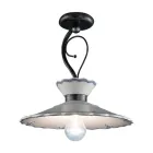 Artisan Loftslampe i håndmalet broderieffekt Keramik - Ravenna Viadurini