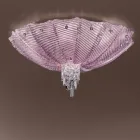 Håndlavet venetiansk glas- og metalloftslampe lavet i Italien - Fabiana Viadurini