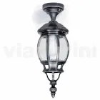 Udendørs loftslampe i støbt aluminium lavet i Italien, Anika Viadurini