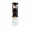 Loft lampe keramiske spotlight loftet, glas og metal Bryanna