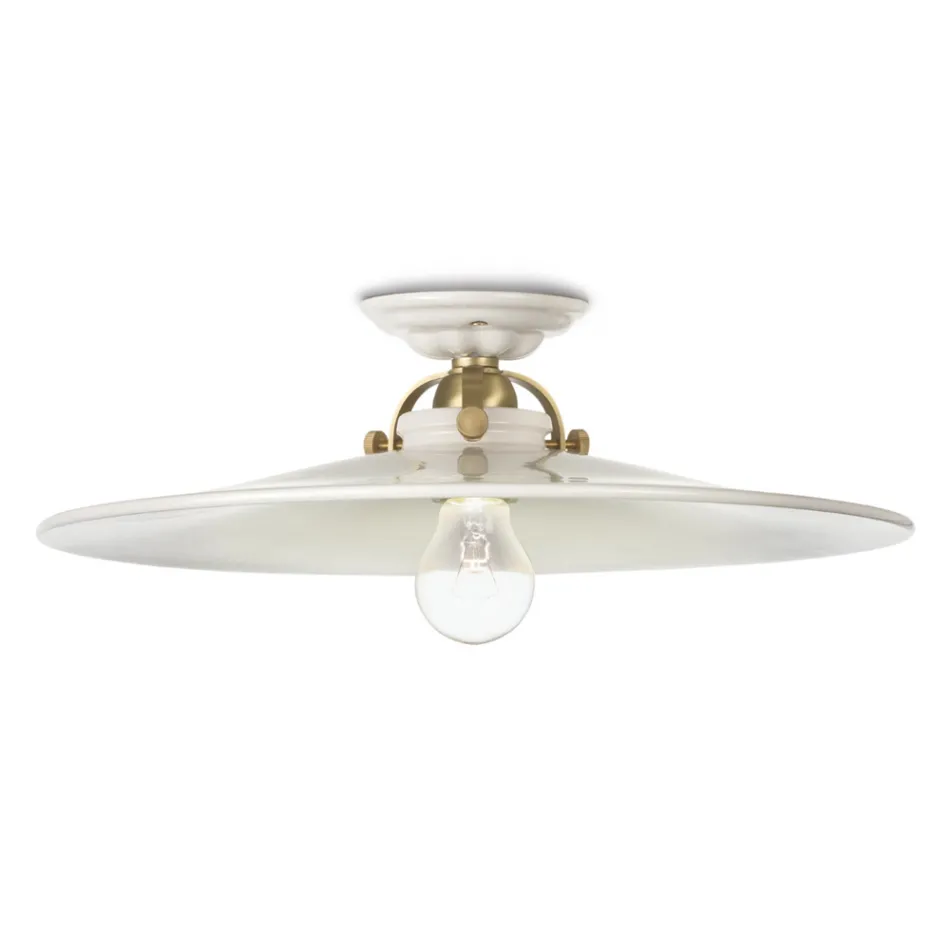 Loft lampe keramisk rustik Ferroluce loft Viadurini