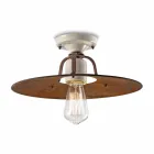 Loft lys lavet af keramik og metal vintage Elaine Ferroluce Viadurini