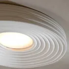 Loftlampe i moderne design i mat hvid gips - lakrids Viadurini