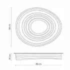 Loftlampe i moderne design i mat hvid gips - lakrids Viadurini