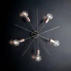 Loftslamper i jern, fremstillet i Italien til indendørs indretning - Holland Viadurini