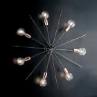 Loftslamper i jern, fremstillet i Italien til indendørs indretning - Holland Viadurini