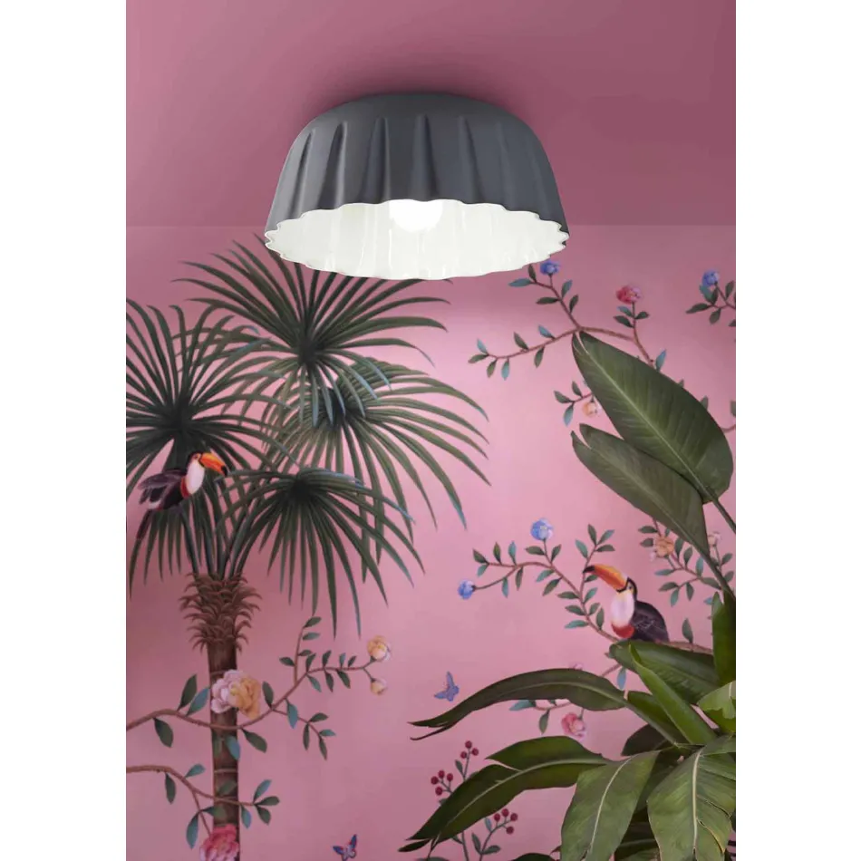 Vintage Design keramisk loftslampe fremstillet i Italien - Ferroluce Madame Grès Viadurini