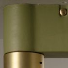 Loftslampe i keramik og børstet messing håndlavet i Italien - Toscot Match Viadurini