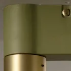 Loftslampe i keramik og børstet messing håndlavet i Italien - Toscot Match Viadurini