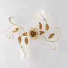 Elfenbenslakeret loftslampe i jern, fremstillet i Italien til indretning - Marrakech Viadurini