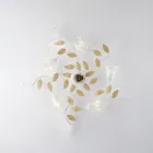 Elfenbenslakeret loftslampe i jern, fremstillet i Italien til indretning - Marrakech Viadurini