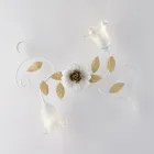 Elfenbenslakeret loftslampe i jern, fremstillet i Italien til indretning - Marrakech Viadurini