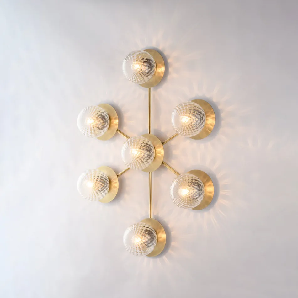 Loftslampe i jern til indendørs brug - Como Viadurini