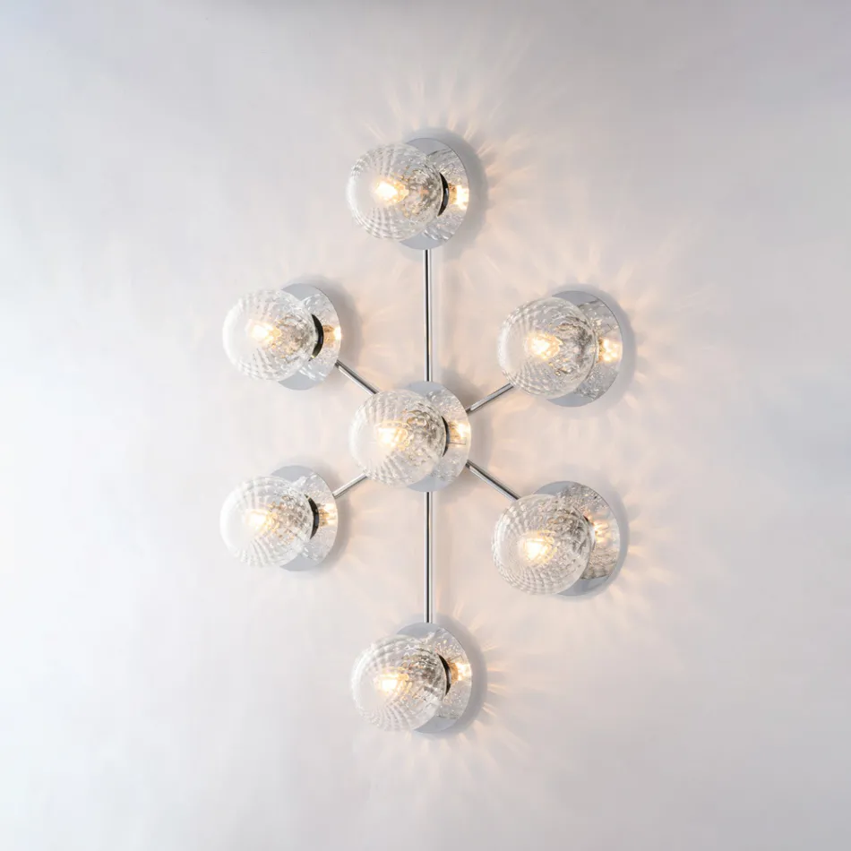 Loftslampe i jern til indendørs brug - Como Viadurini