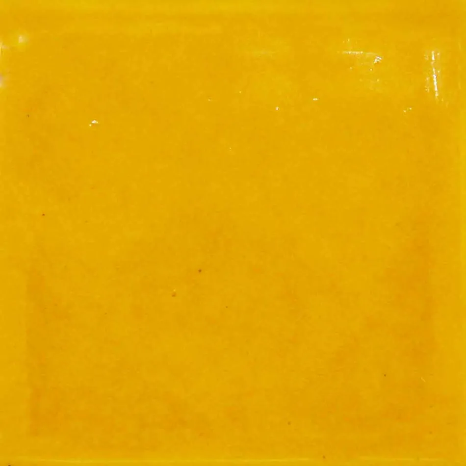 Loftslampe i toscansk majolica og messing, 42 cm, Rossi - Toscot Viadurini