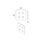 Glaseret toscansk Majolica loftslampe fremstillet i Italien - Toscot Vivaldi Viadurini