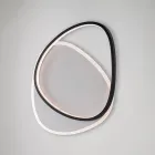 Ophiuchus sort-hvid LED-metalloftlampe til indendørs belysning Viadurini