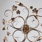 Italienskproduceret forkromet LED-loftlampe til moderne rum – Fiore Viadurini