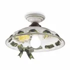 Håndlavet metal og keramik loftslampe med Passanastri - Napoli Viadurini