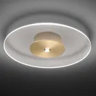 Metal loftslampe med mikroprikket plexiglas diffuser - Nora Viadurini