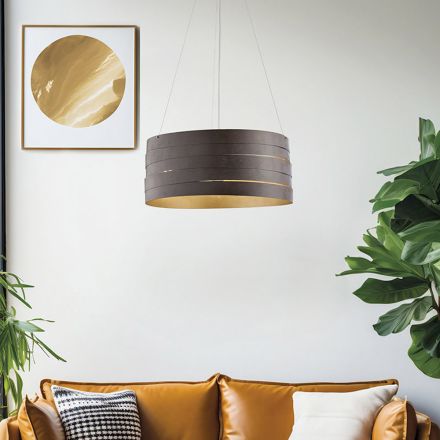 Loftlampe i metal og glas for et diffust, harmonisk lys – Melograno Viadurini