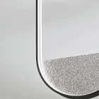 Loftslampe i malet metal og aftagelig indsats i granuleret glas - Catalpa Viadurini