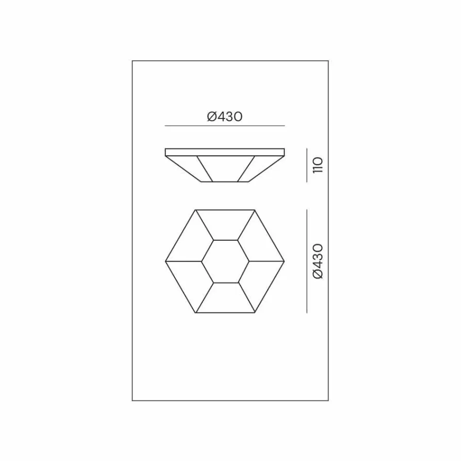 Vintage brændt messing- og glasloftlampe 2 størrelser - Hardcover af Il Fanale Viadurini