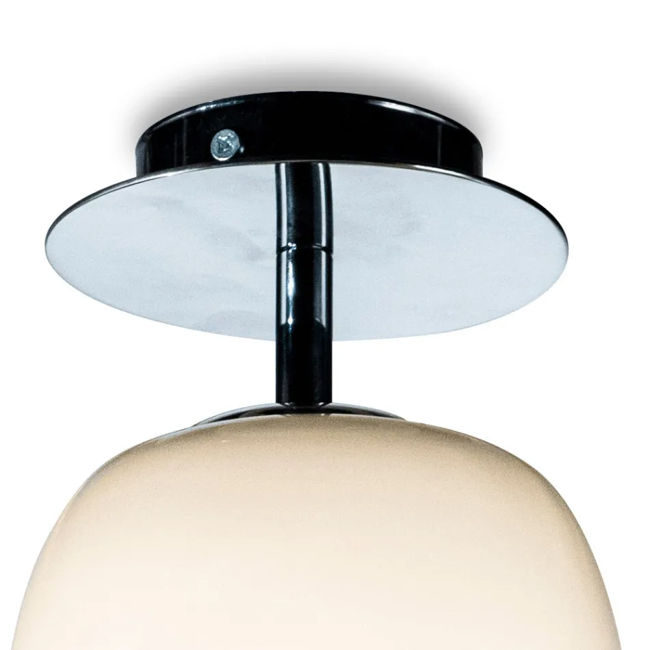 Håndblæst loftslampe i glas, håndlavet i Italien - Soffio Viadurini