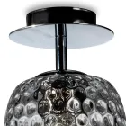 Venetiansk loftslampe i glas med forskellige finish, fremstillet i Italien - Sibilla Viadurini